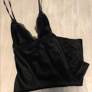 Victoria secret black slip dress